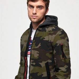 Superdry Hooded Air Corps Bomber Camo