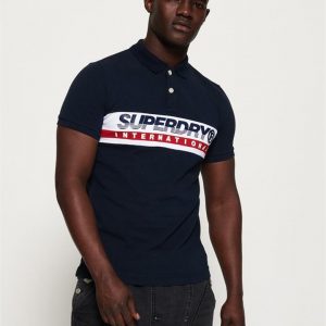 Superdry International Chest Band Polo Midnight