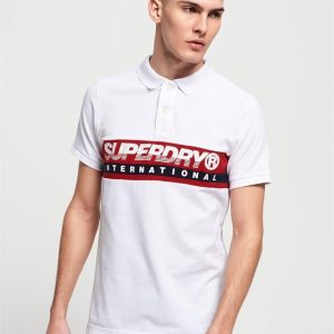 Superdry International Chest Band Polo Optic