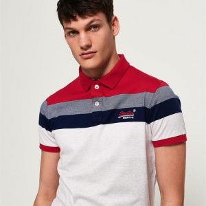 Superdry Miami Feeder Polo Rich Red/Rich Navy