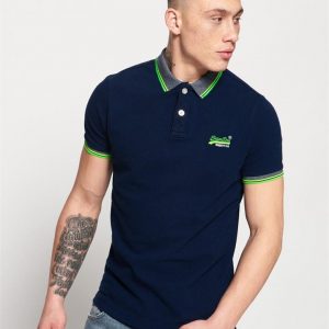 Superdry Sunrise Cali Pique Polo Sports Navy