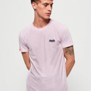 Superdry O L Vintage Embroidery S/S Tee Pink Pale Marle
