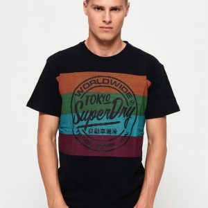 Superdry Ticket Type Oversized Fit Tee Black