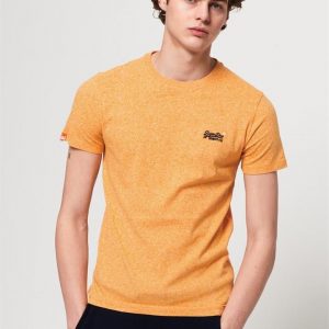 Superdry O L Vintage Embroidery S/S Tee Sunshine Yellow Grit