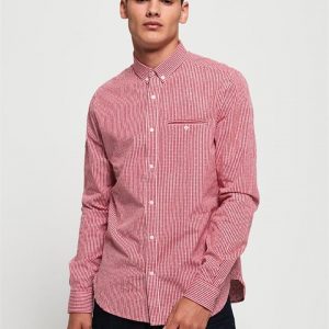 Superdry Premium University L/S Shirt Checkers Red Gingham