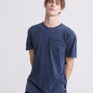 Superdry Surplus Goods Box Fit Tee Washed Eclipse Navy