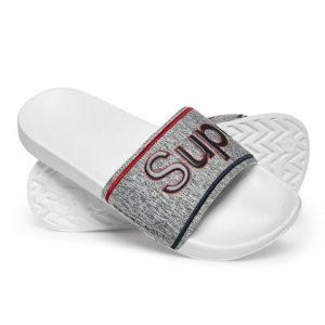 Superdry Superdry College Pool Slide Optic White/Grey Grit/Red