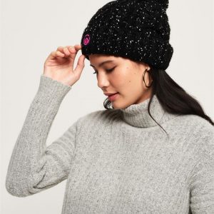 Superdry Gracie Cable Beanie Black