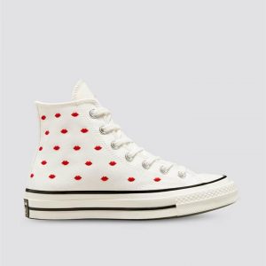 Converse Converse Chuck 70 Embroidered Lips Vintage White