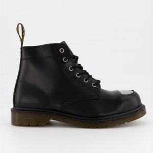 Dr Martens Dr Martens 101 Exposed Steel Toe Boot Black Smooth
