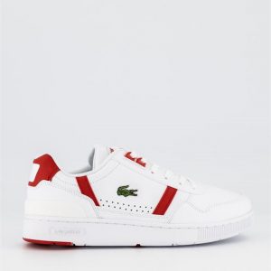 Lacoste Lacoste Mens T-Clip Sneakers Sma Wht Red
