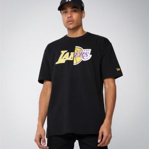 New Era New Era Los Angeles Lakers Split Logo Oversized Tee Black