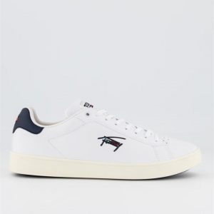 Tommy Hilfiger Tommy Hilfiger Cupsole TJM Leather Trainer White