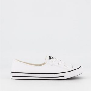 Converse Converse Womens Chuck Taylor All Star Ballet Lace Slip-On White