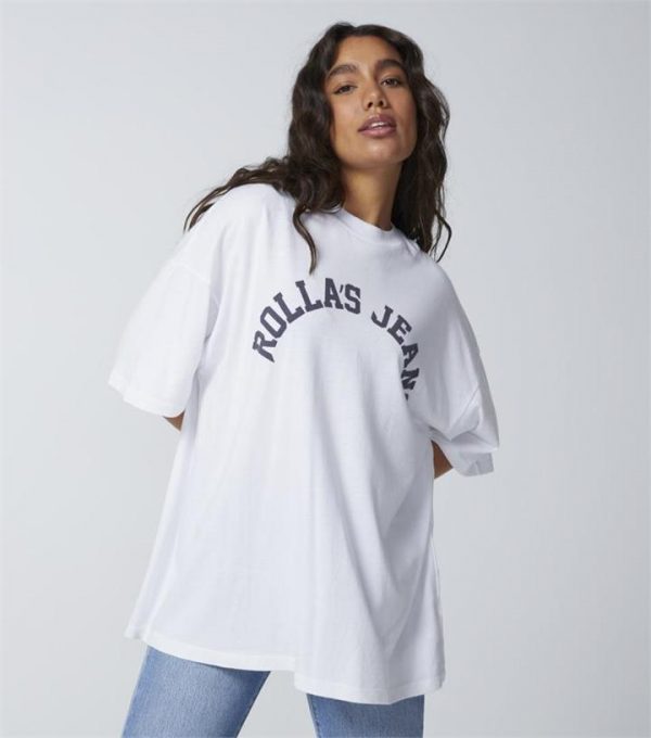 Rolla's Rolla's Varsity Super Slouch Tee White