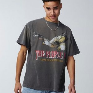The People Vs The People Vs Soaring High Vintage Tee Smashed Black