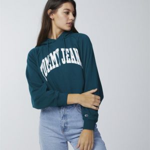 Tommy Hilfiger Tommy Hilfiger College Relaxed Fit Hoodie Rainforest Green