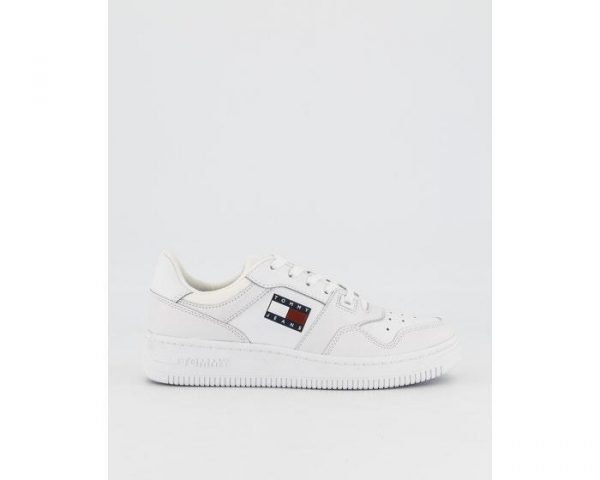 Tommy Hilfiger Tommy Hilfiger Essential Leather Basket Trainers White