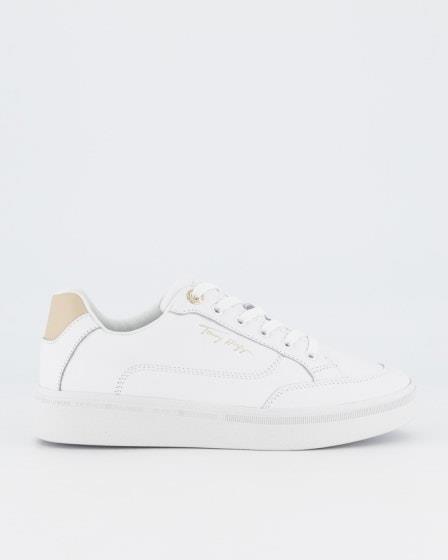 Tommy Hilfiger Tommy Hilfiger Essential Leather Signature Cupsole Trainers White