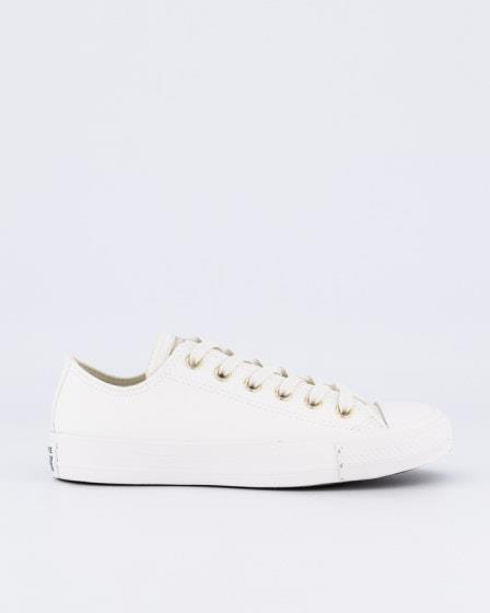 Converse Converse Womens Ct All Star Synthetic Leather Low Top Egret