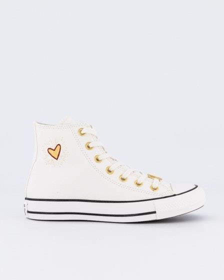 Converse Converse Womens CT All Star Valentines Day Vintage Hi Vintage White
