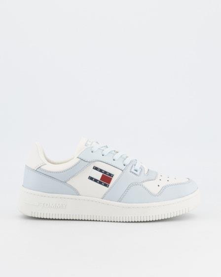 Tommy Hilfiger Tommy Hilfiger Womens Retro Leather Basketball Trainers Shimmering Blue