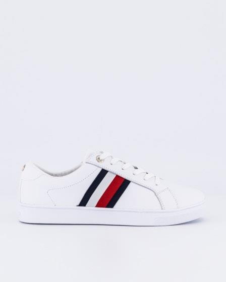 Tommy Hilfiger Tommy Hilfiger Signature Tape Leather Trainers White