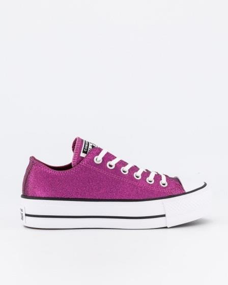 Converse Converse Womens CT All Star Sparkle Party Lift Legend Berry