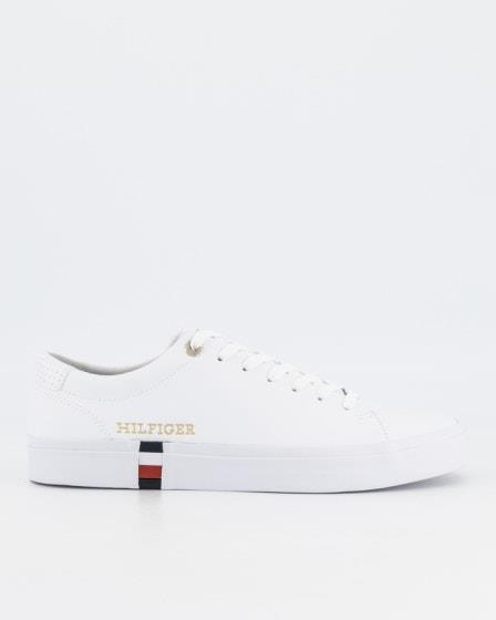 Tommy Hilfiger Tommy Hilfiger Leather Gold Detail Vulc White