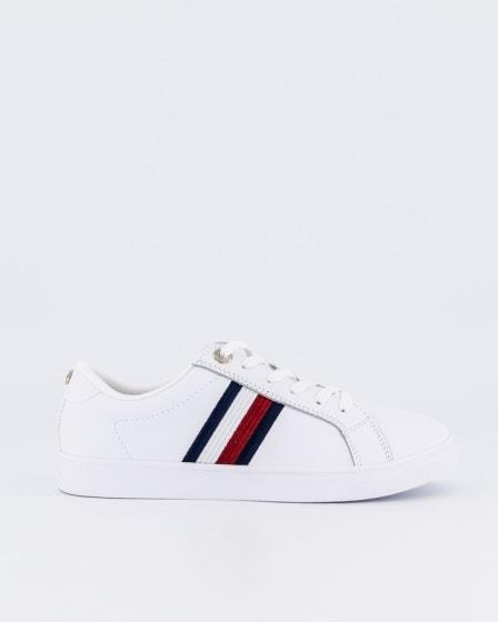 Tommy Hilfiger Tommy Hilfiger Essential Stripe Leather Cupsole White