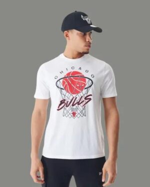 New Era New Era Chicago Bulls Tee White