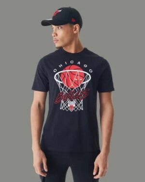 New Era New Era Chicago Bulls Tee Black