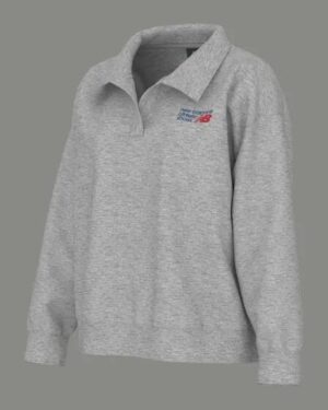 New Balance New Balance FRENCH TERRY POLO SWEATSHIRT ASH HEATHER (047) Ash Heather (047)