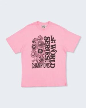 Majestic Majestic LA Dodgers 7 Rings Champs T-shirt Sachet Pink