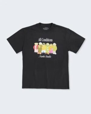 Market Market Gorpcore Bears T-shirt Washed-Black