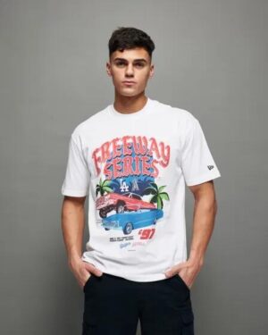New Era New Era LA Dodgers and LA Angels Freeway T-shirt White