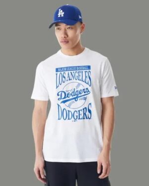 New Era New Era Basketball Stack Graphic T-shirt White