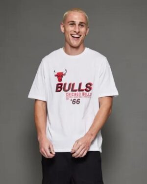 New Era New Era Chicago Bulls T-shirt White