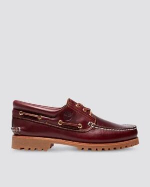 Timberland Timberland Mens Authentics 3 Eye Classic Burgundy Full-Grain