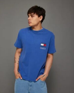 Tommy Hilfiger Tommy Hilfiger Logo Crew Neck T-shirt Bright Blue