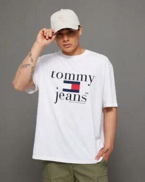 Tommy Hilfiger Tommy Hilfiger Logo Oversized T-shirt White