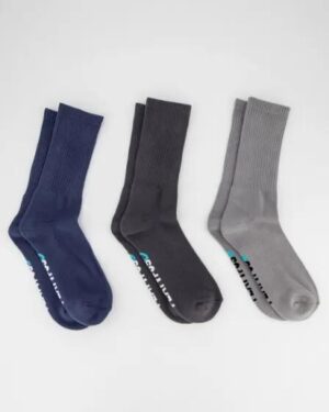 Platypus Socks Platypus Socks Platypus Crew Socks 3 Pack Grey Charcoal Navy