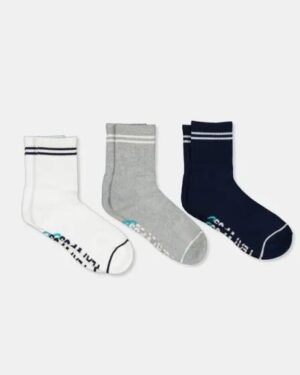 Platypus Socks Platypus Socks Platypus Half Crew 3 Pack White Grey Navy
