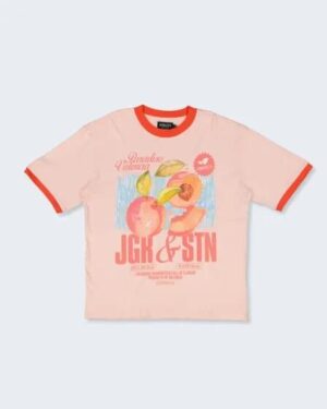 JGR & STN JGR & STN Peaches Oversized T-Shirt Peach