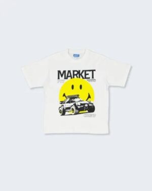 Market Market Smiley All Four T-shirt White