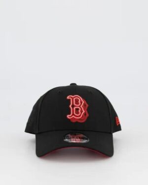 New Era New Era 9FORTY Neon Boston Red Sox Cap Black