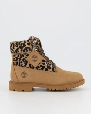 Timberland Timberland Womens Premium 6 Inch Waterproof Boot Medium Beige Nubuck