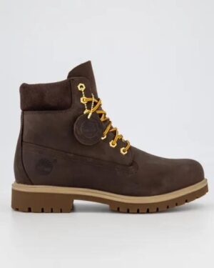 Timberland Timberland Men's Essential 6 Inch Lace Waterproof Boot Dark Brown Full Grain