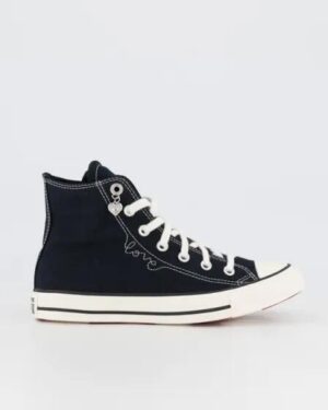 Converse Converse Womens Chuck Taylor All Star Hearts High Top Black
