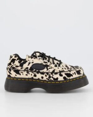 Dr Martens Dr Martens Womens BUZZ 5I Hair On Cream+Black Dalmatian Print Hair On